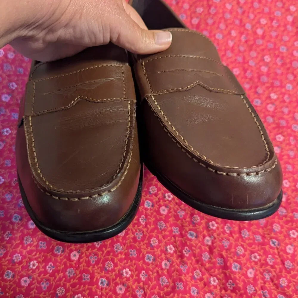 Rockport Penny Loafers Leather Trutech Slip On Flexible Preppy Shoes Unisex‎